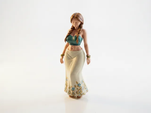 Elegant Woman Figurine Female Figure 3D Printable
