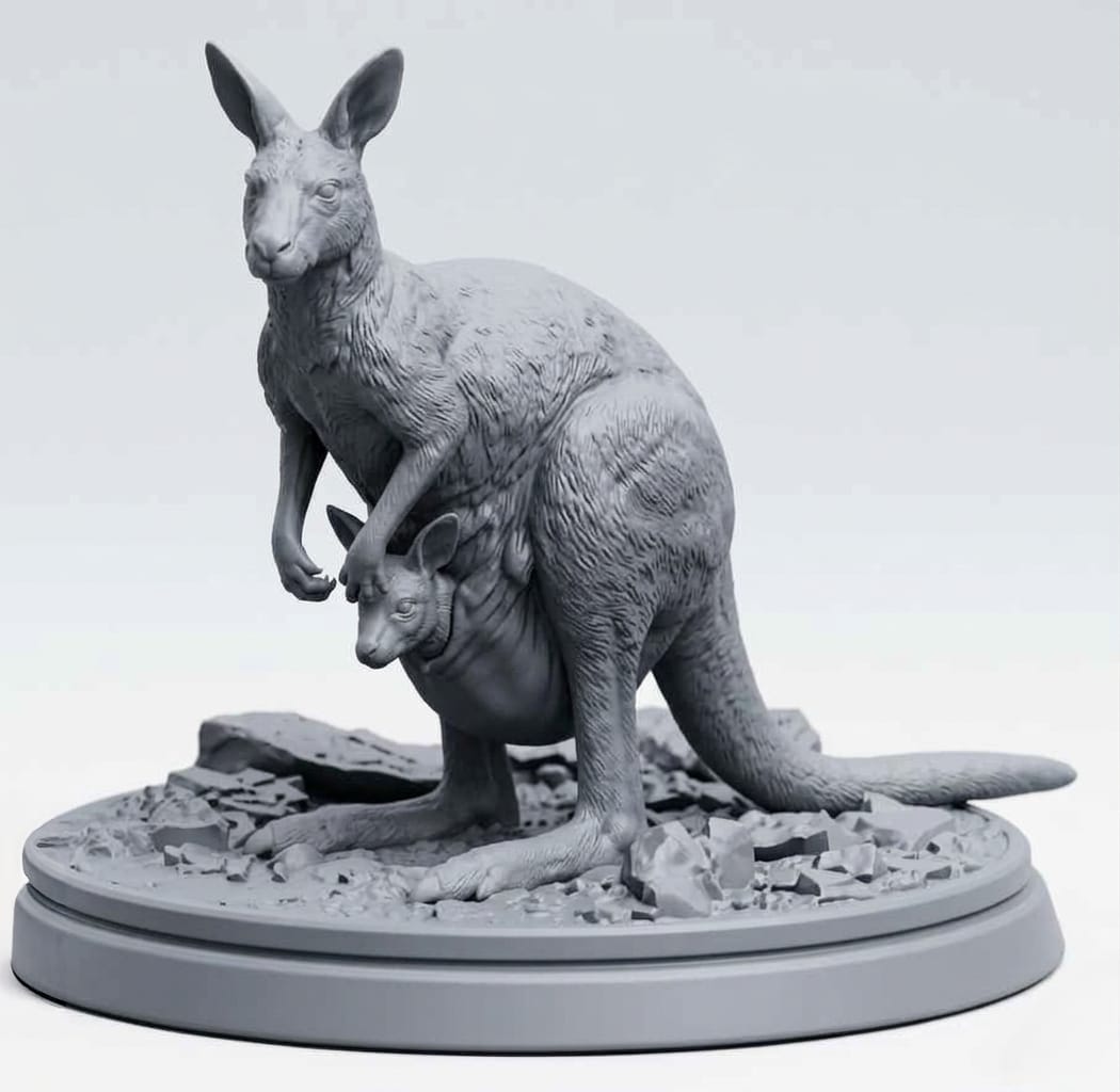 Kangaroo Statue