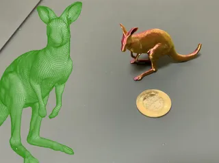 Kangaroo - 3d outline