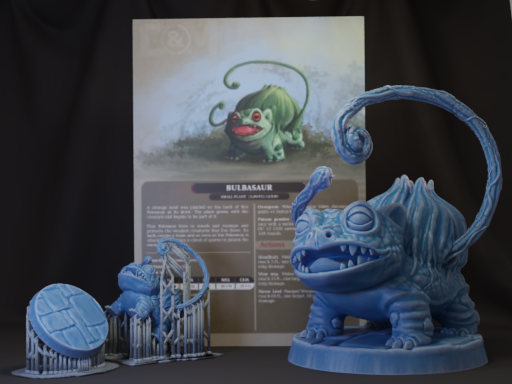 Dungemons - Bulbasaur miniature & D&D Sheet