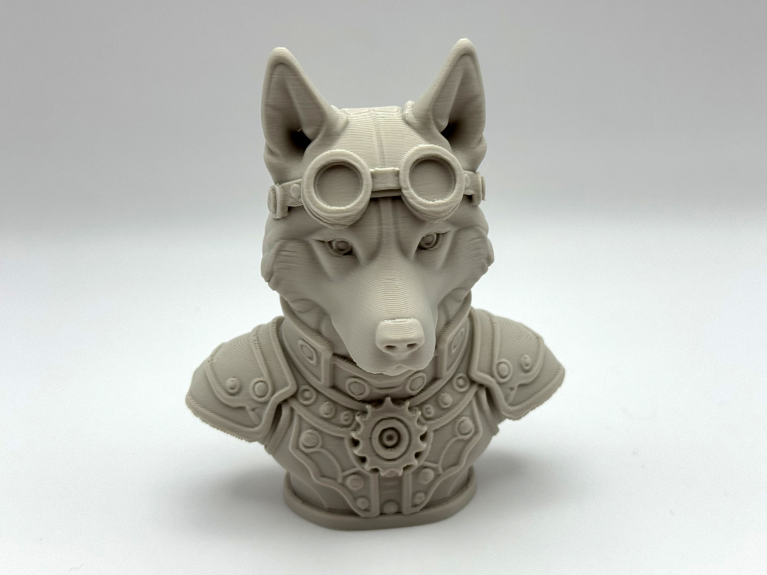 Husky Steampunk Bust