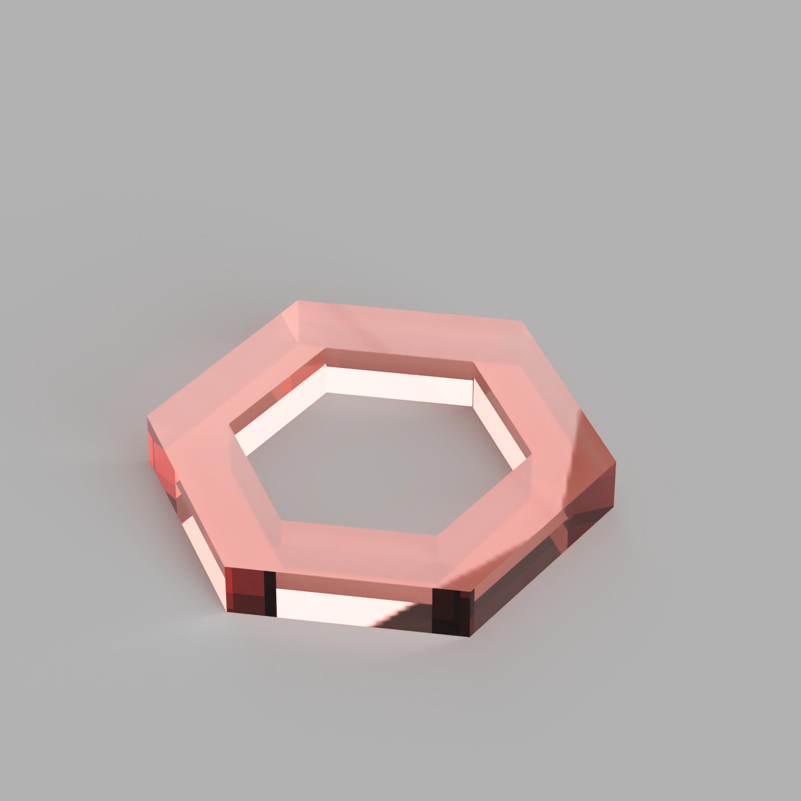 0.125'' long 0.5'' hex spacer