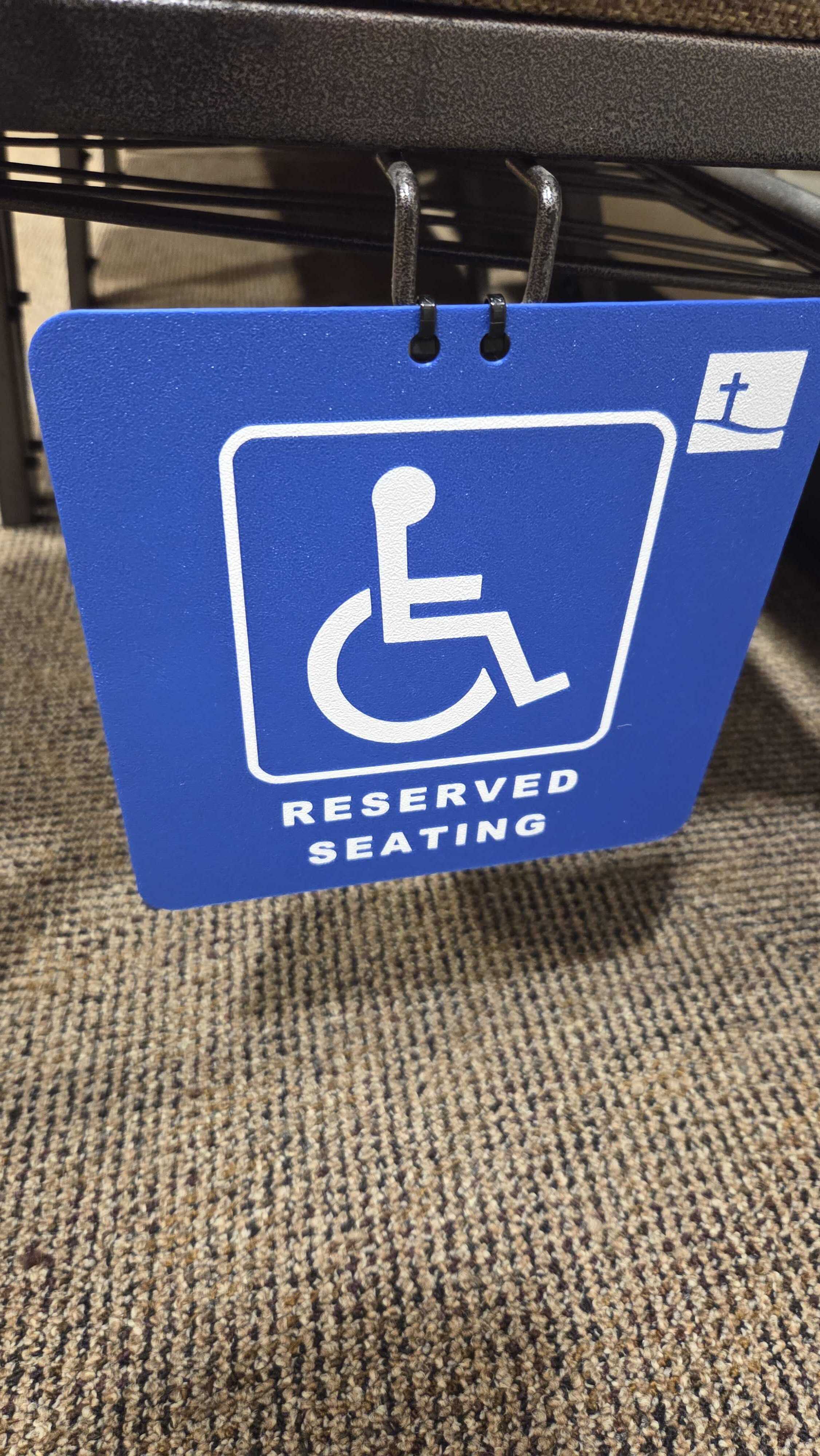 Reserved Seating Sign