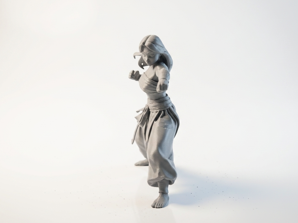 Fighter Girl Martial Arts Figurine 3D Printable