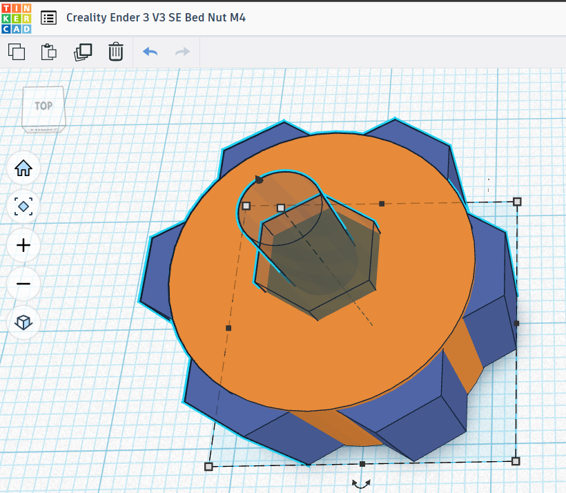 Creality Ender 3 V3 SE Bed level knob M4