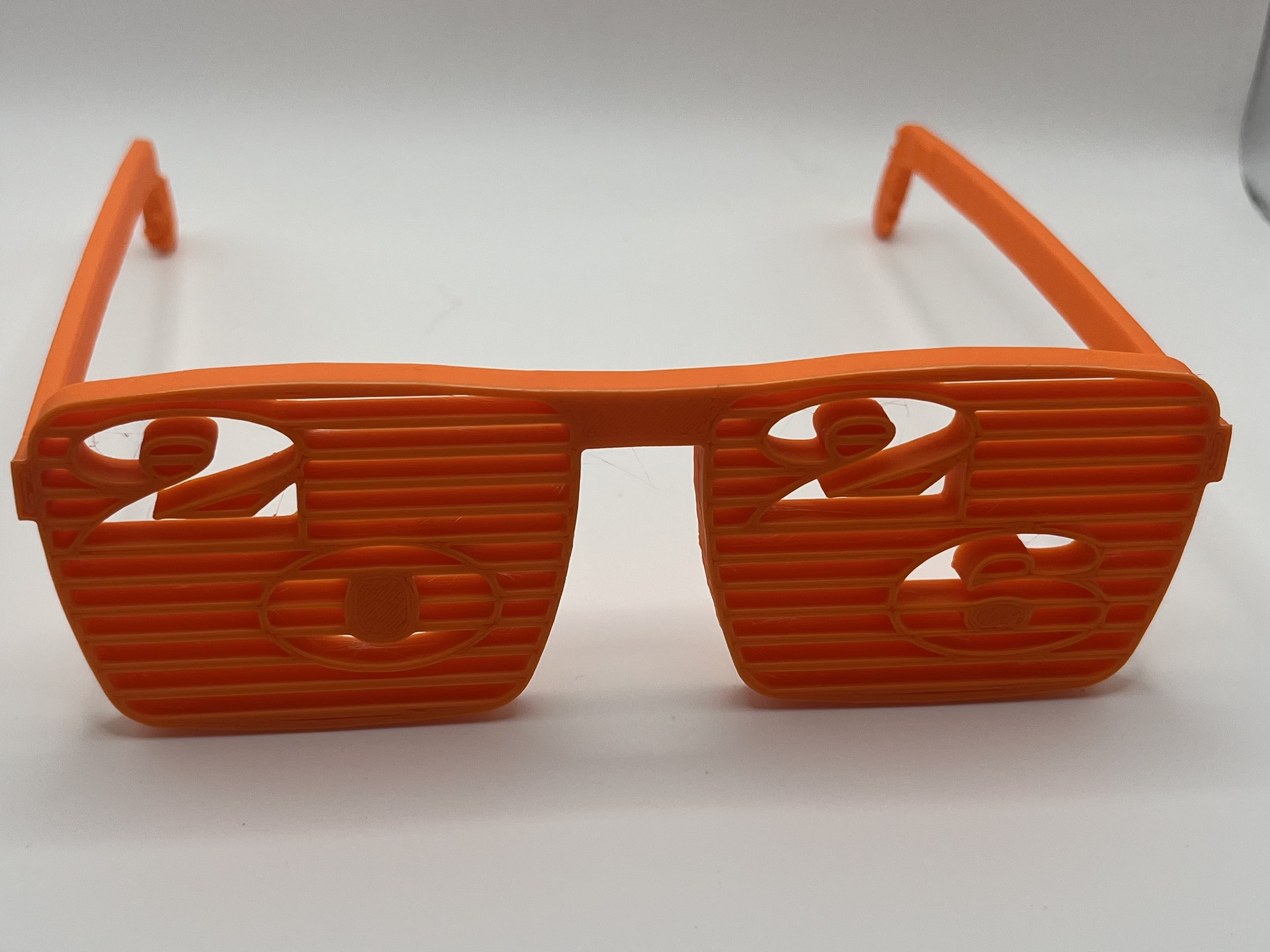 2026 New Year’s Party Glasses – 3D Printed Slatted Shades