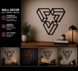 Optical Illusion Wall Art - Impossible Hexagon