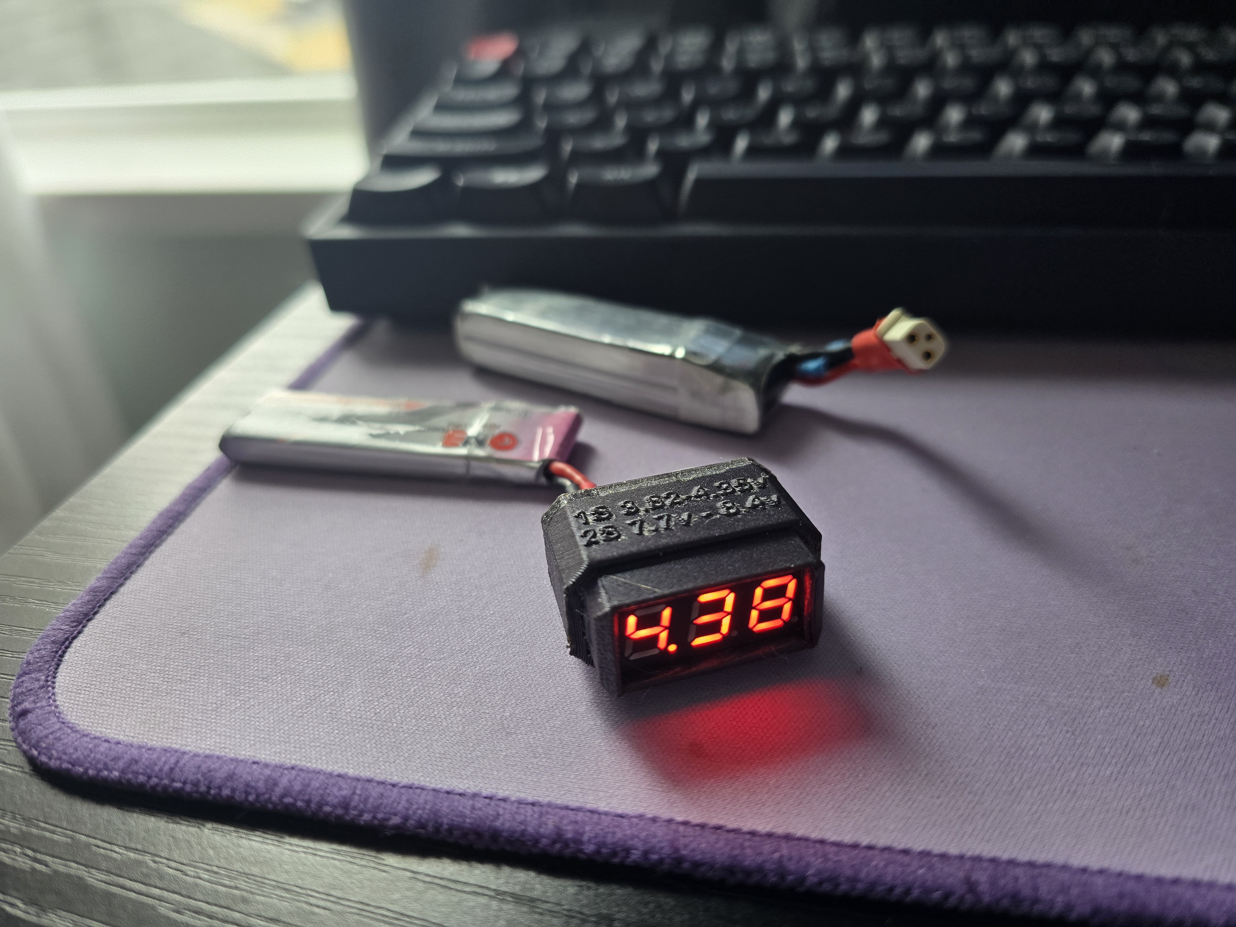 BT2.0+BT3.0 or XT60 - FPV - Battery Checker / Voltage Meter