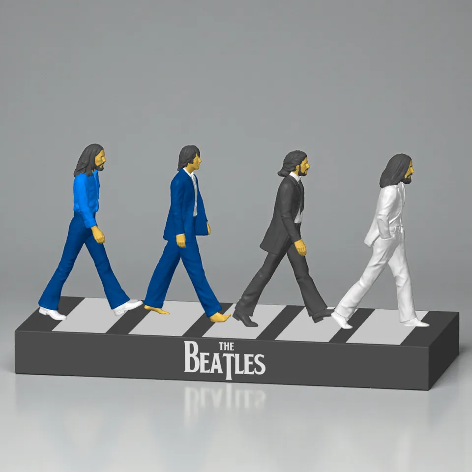 The Beatles Abbey Road Diorama by FreedomMaker | Download STL
