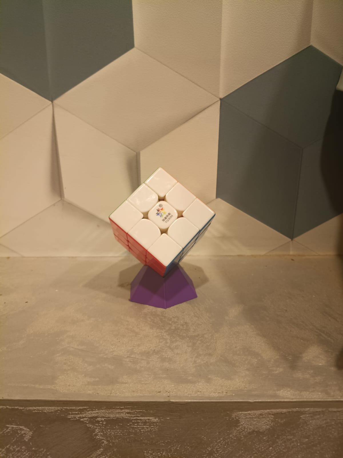 Cool simple rubiks cube stand