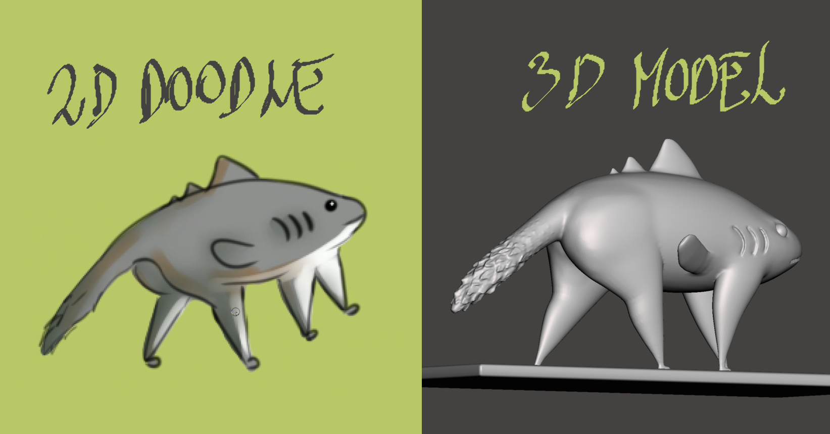 Waterdances doodle #0 - Wolfshark