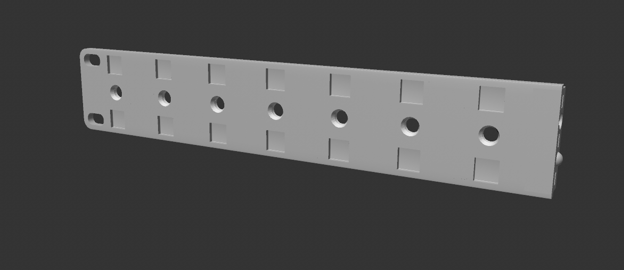 Panel for knobs/switches