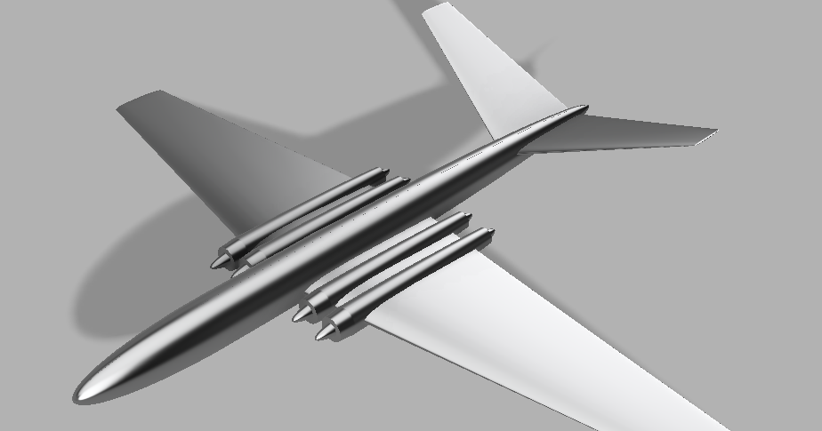 Retro airliner by Wombatfang