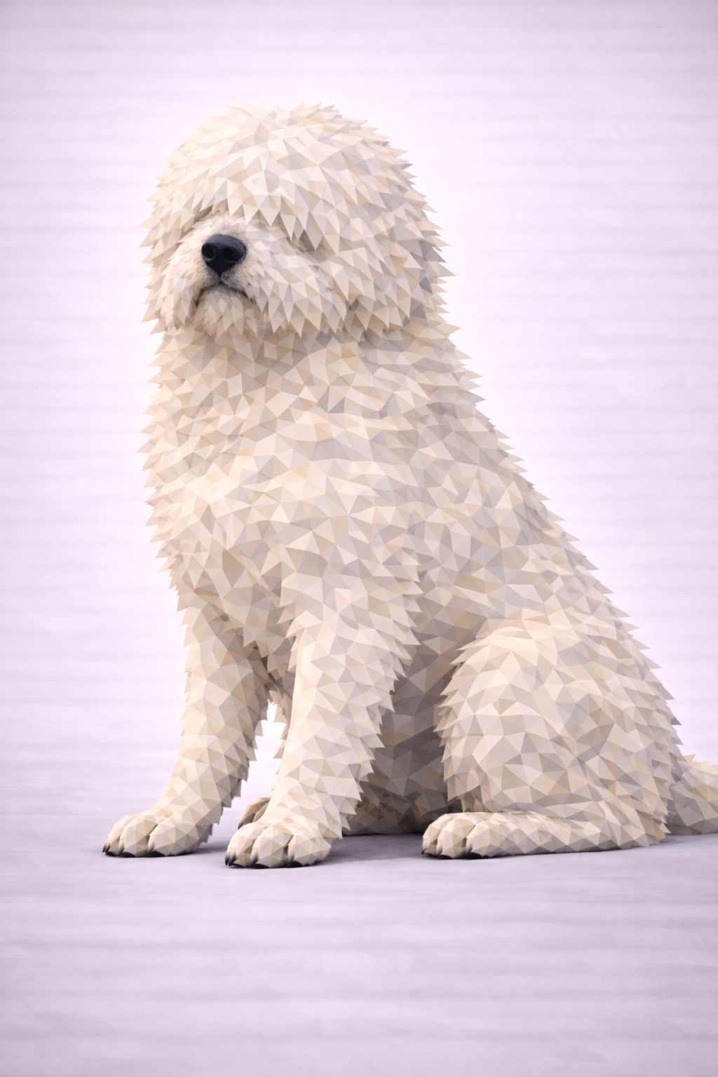 South Russian Ovcharka Low Poly