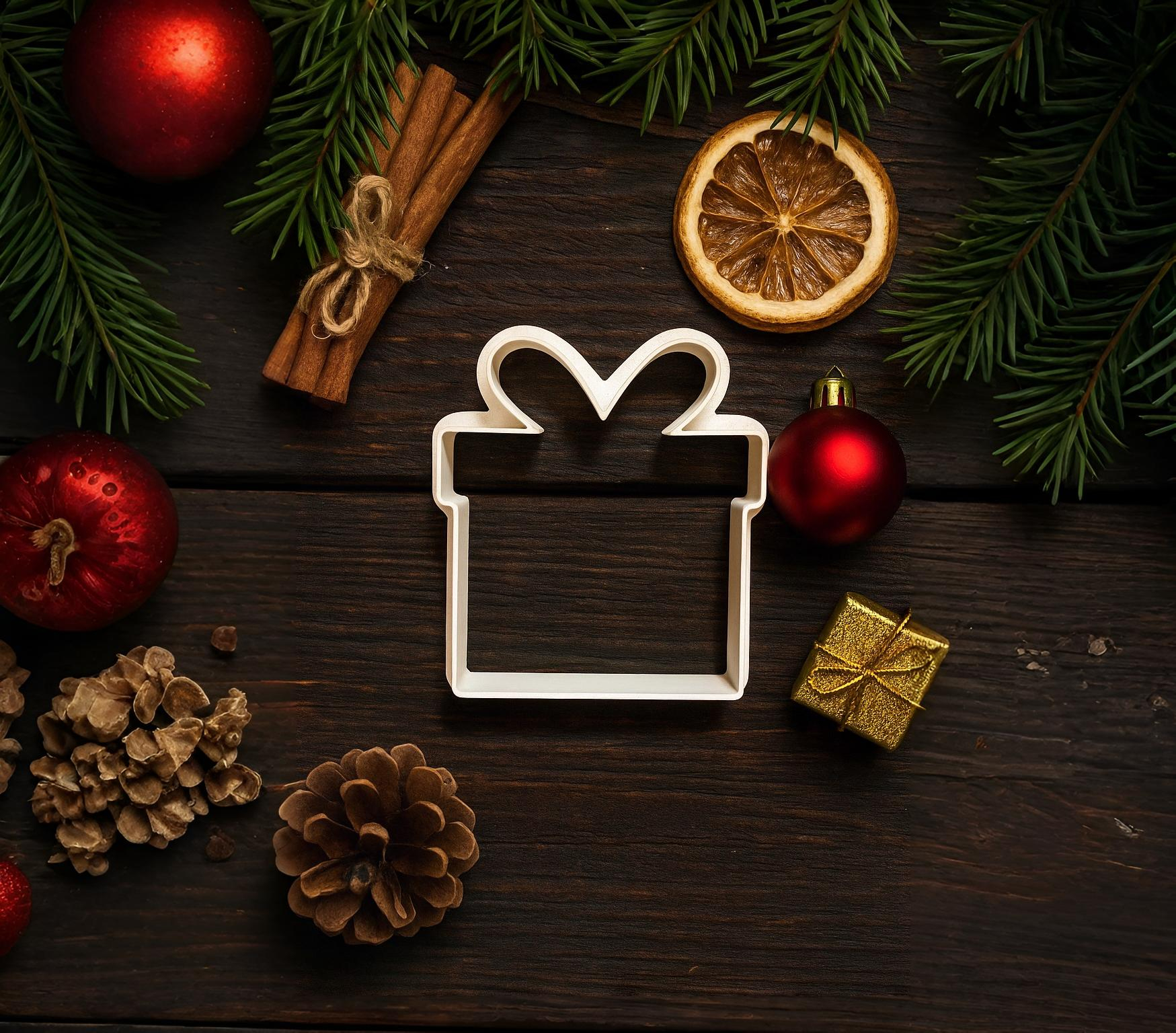 Christmas Gift Cookie Cutter