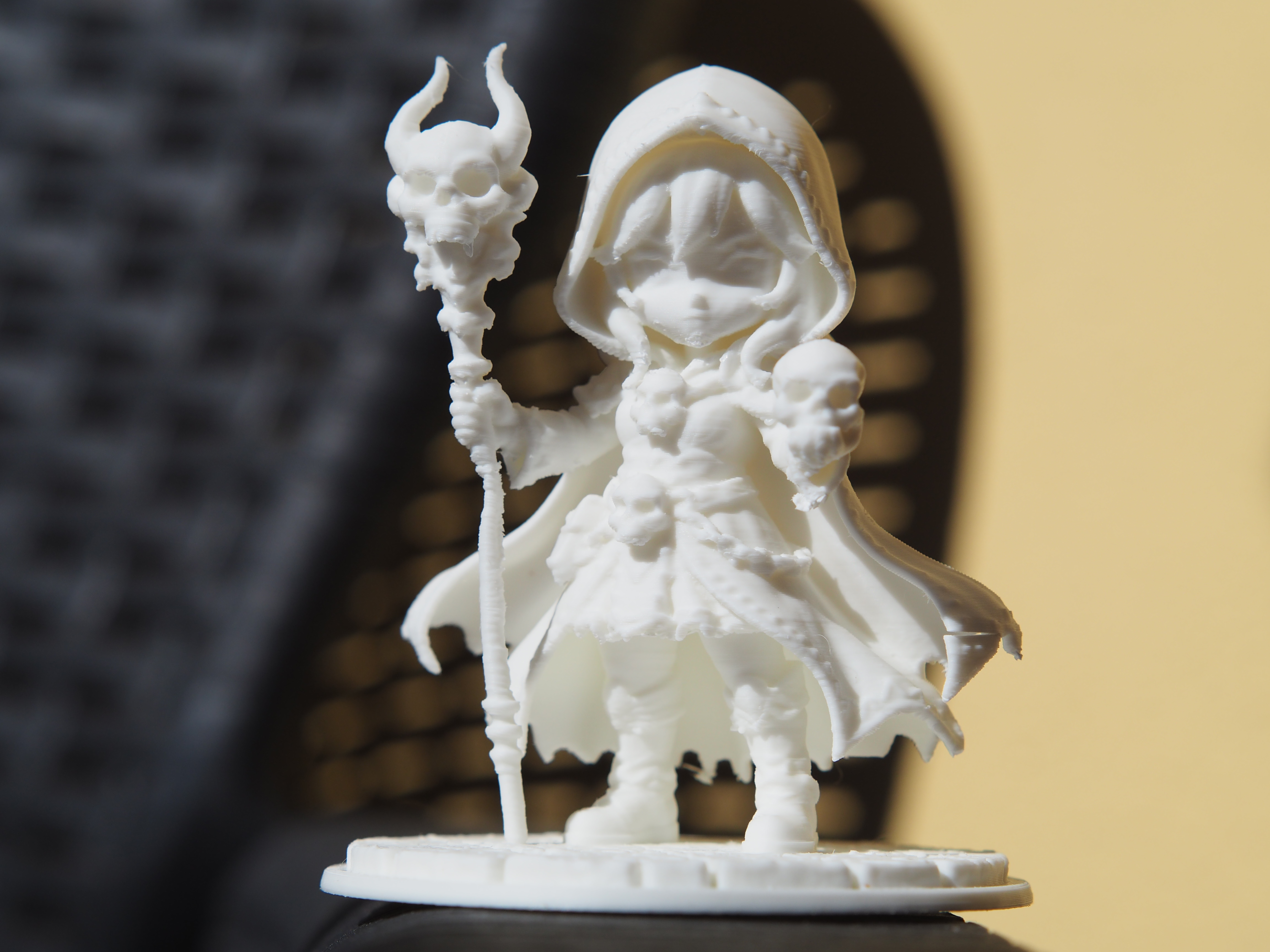 Soulveil – Forbidden Necromancer Chibi STL Miniature