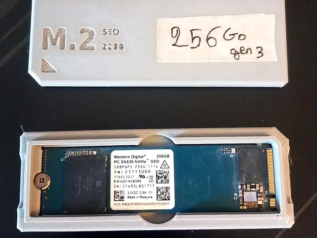 M.2 2280 SSD Storage Case Box — Sparekeep