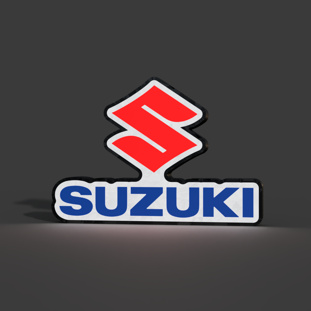 Suzuki Logo Lightbox LED Lamp