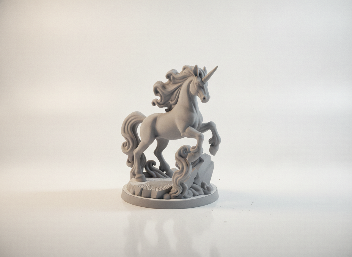 Miniatura 2 do modelo 3D Celestial Unicorn Miniature