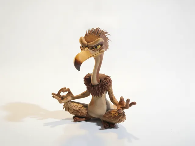 Vulture Meditating Figurine Animal 3D Printable