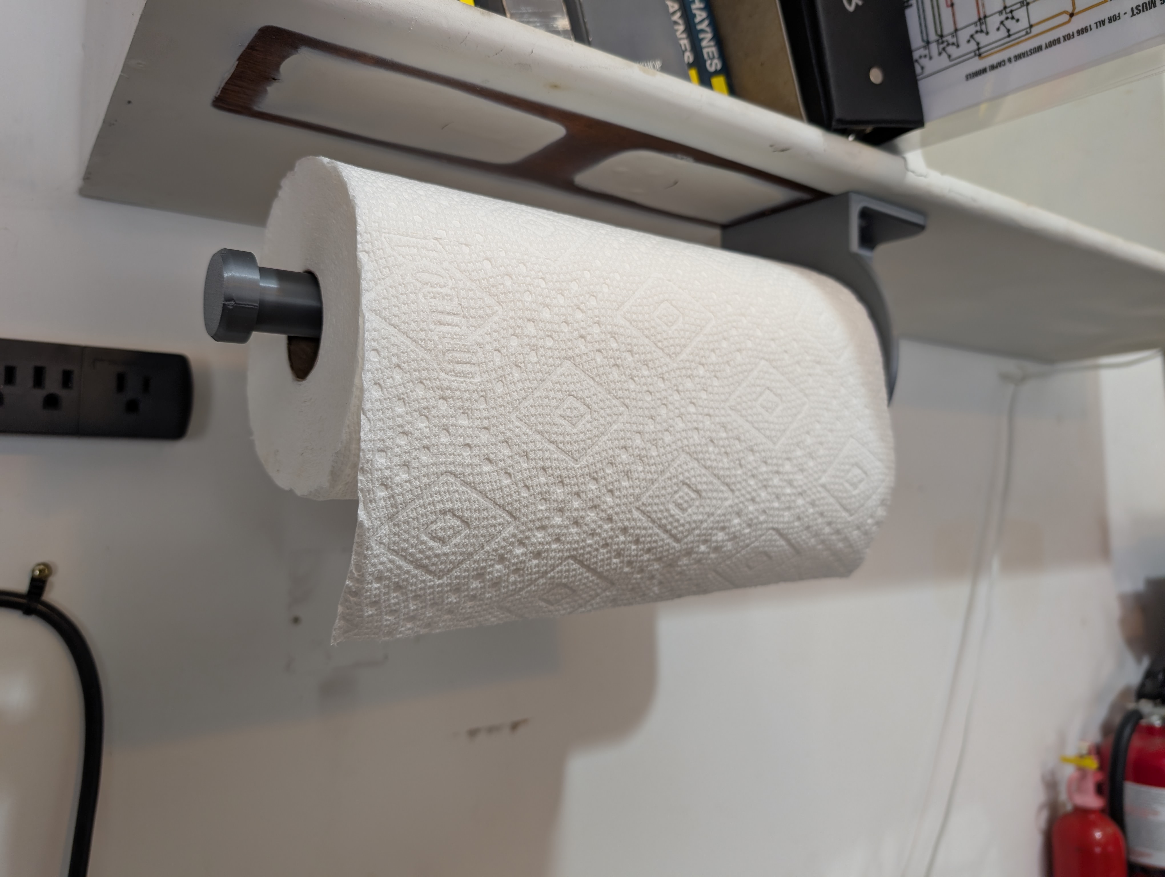 Fully 3D Printed Paper Towel Hanger