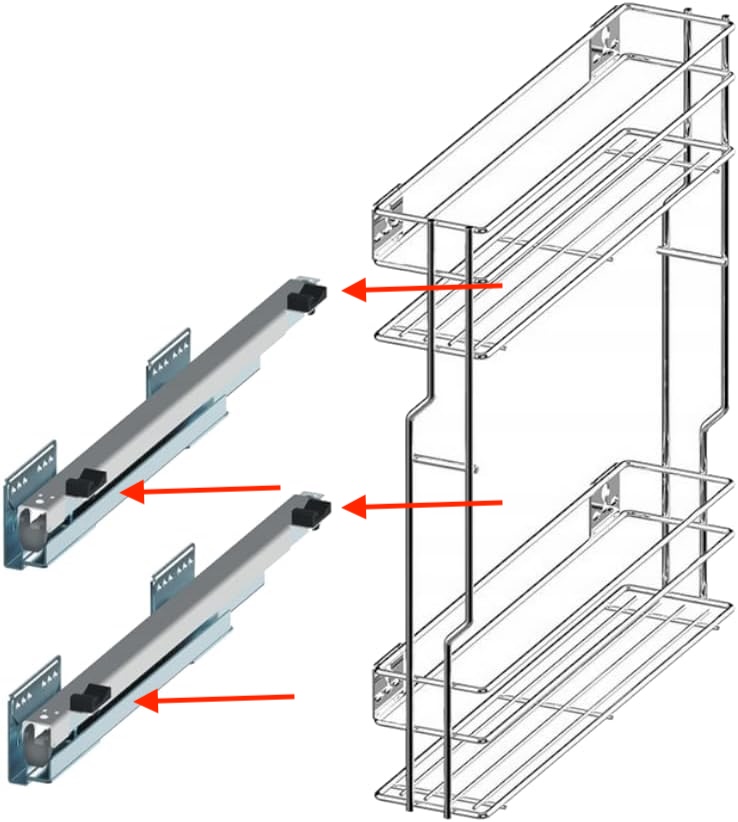 Woplus kitchen drawer clip