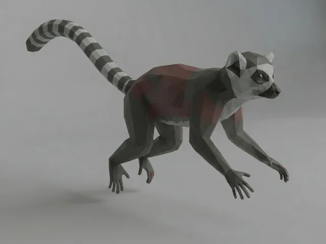 Low Poly Lemur
