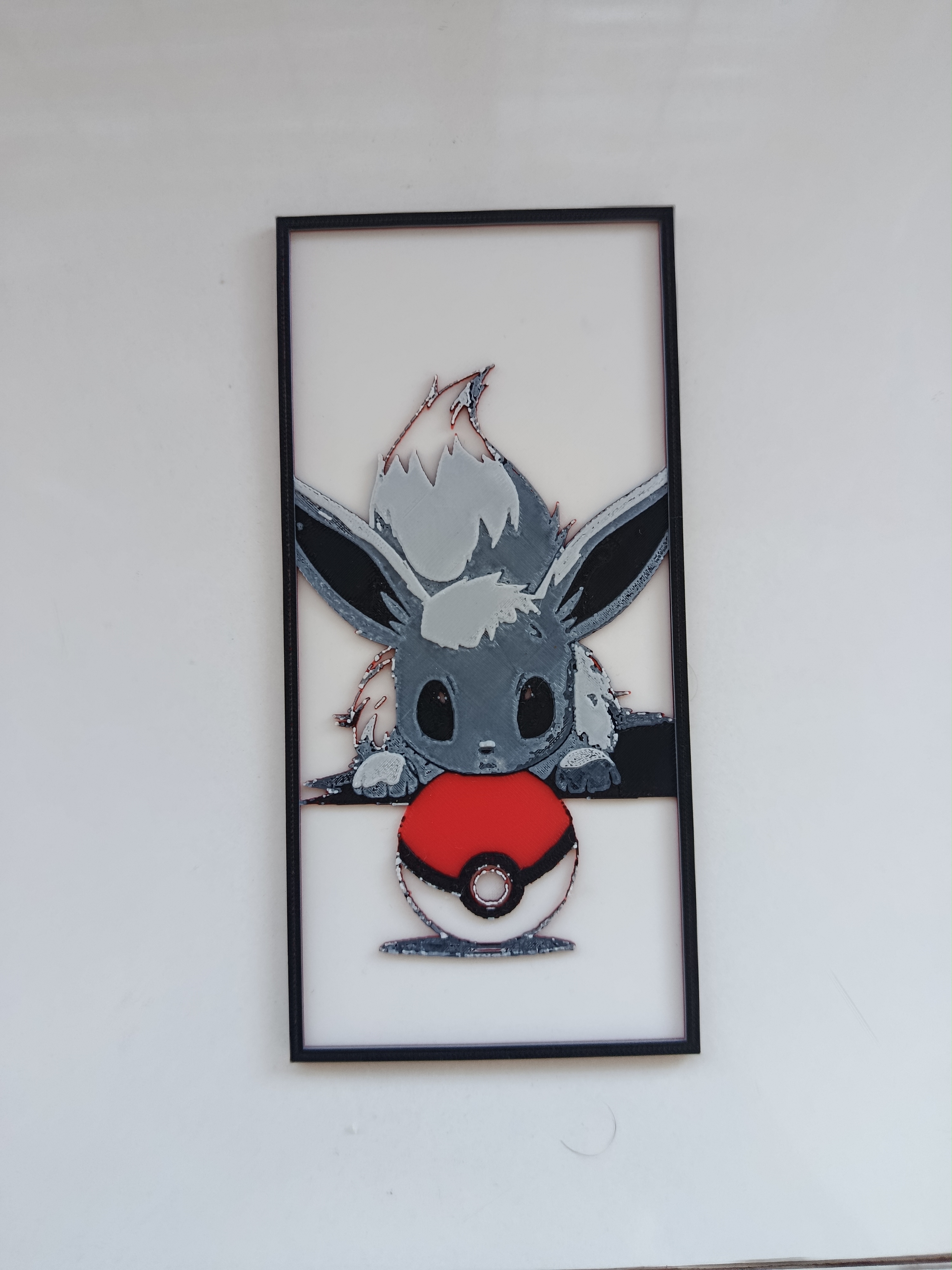 Eevee with pokeball Hueforge Art