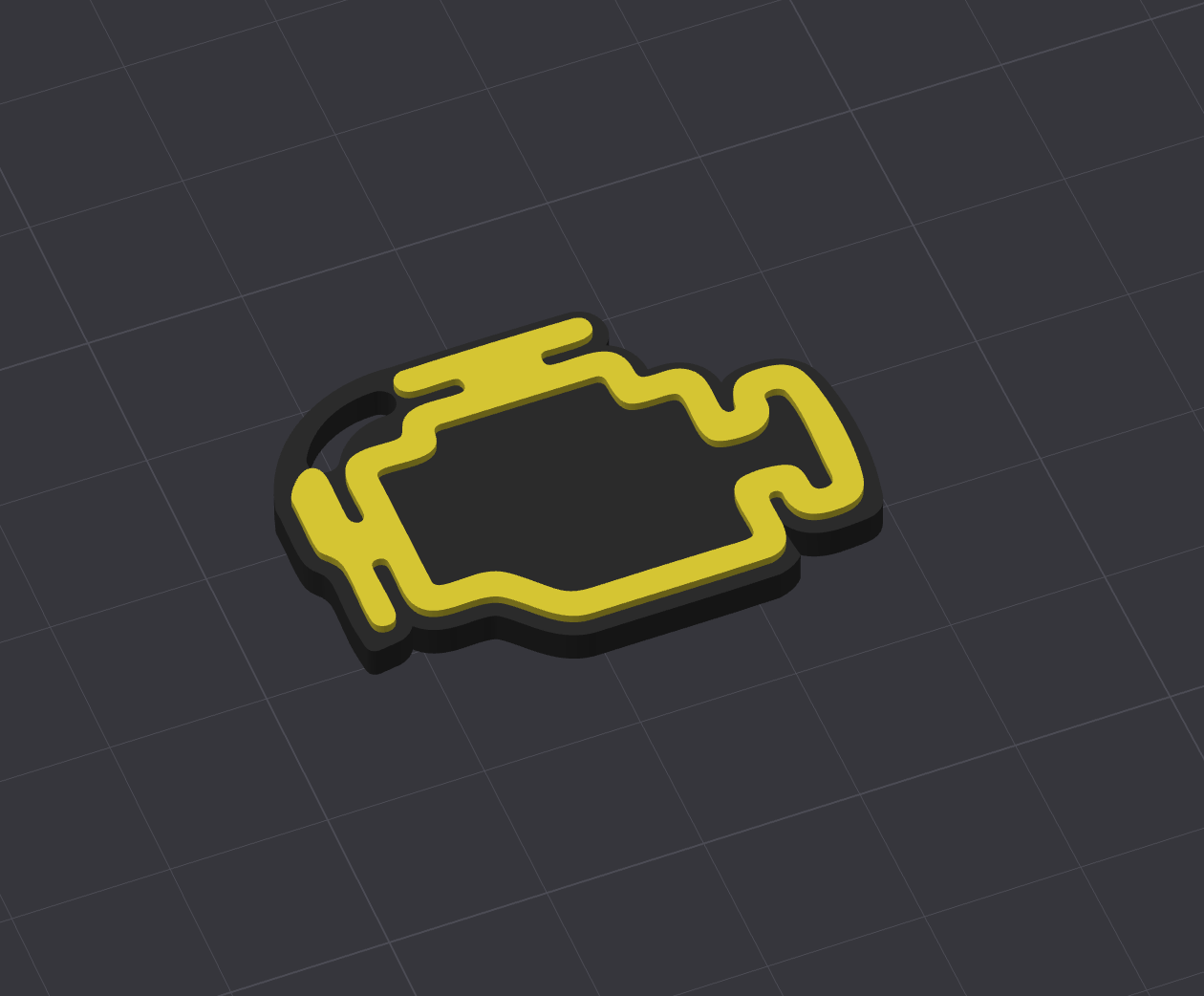Miniatura 3 do modelo 3D Check Engine Keychain