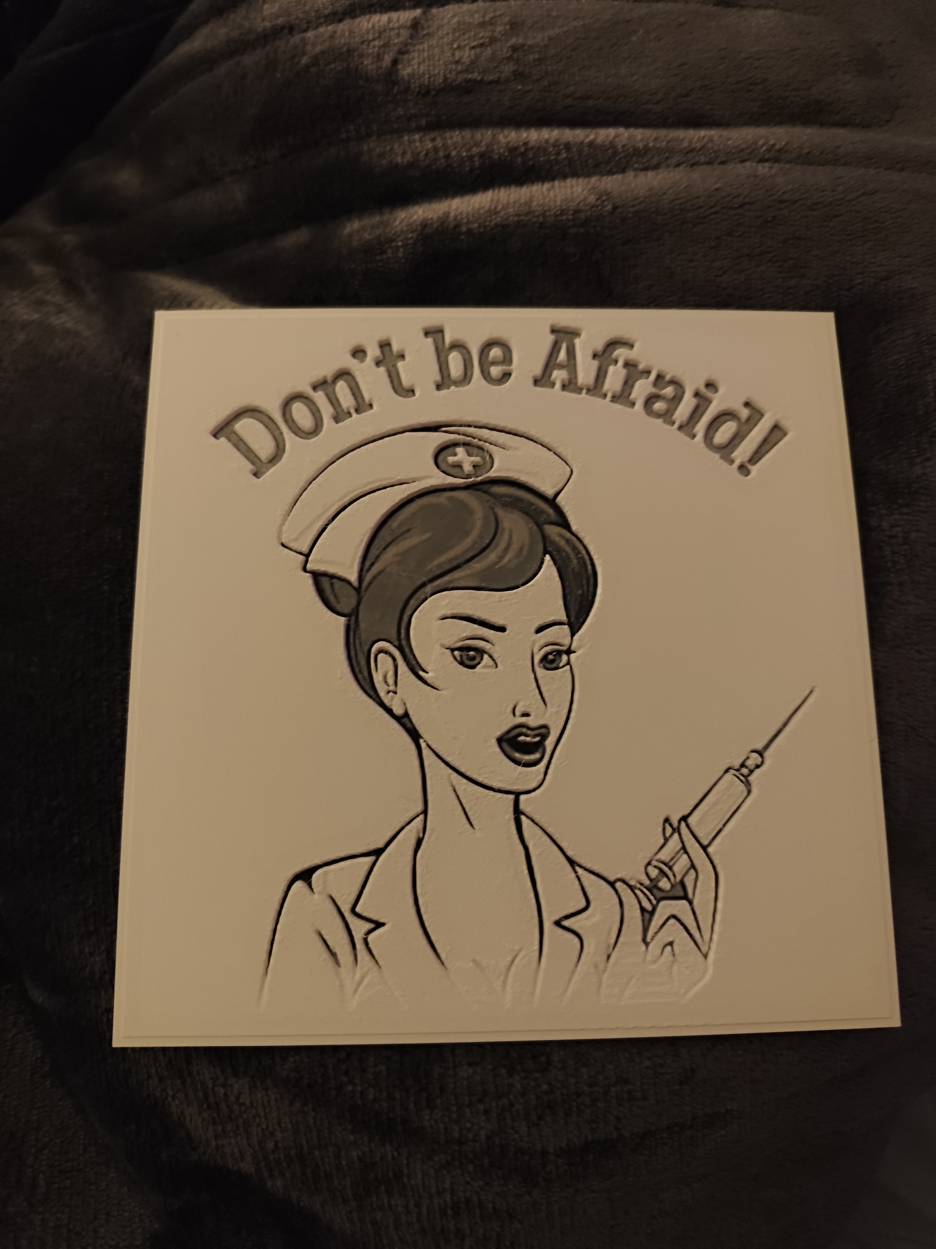 friendly nurse - hue forge print