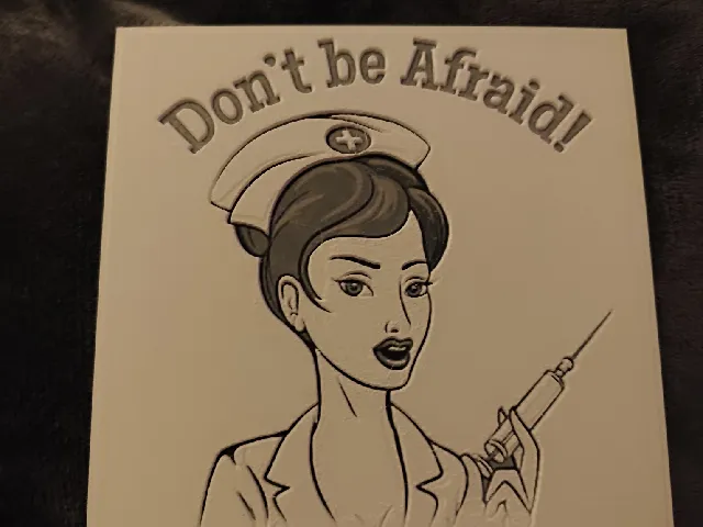 friendly nurse - hue forge print