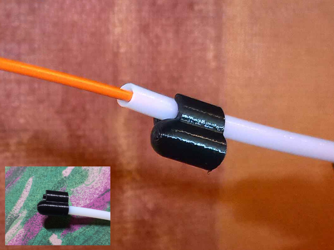 PTFE tube cap with grabber