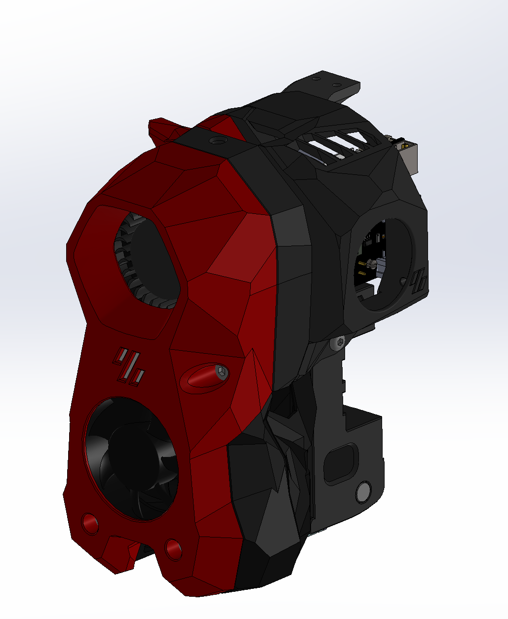 Voron Stealthburner CW2 BTT EBB SB2209 USB cover with fan