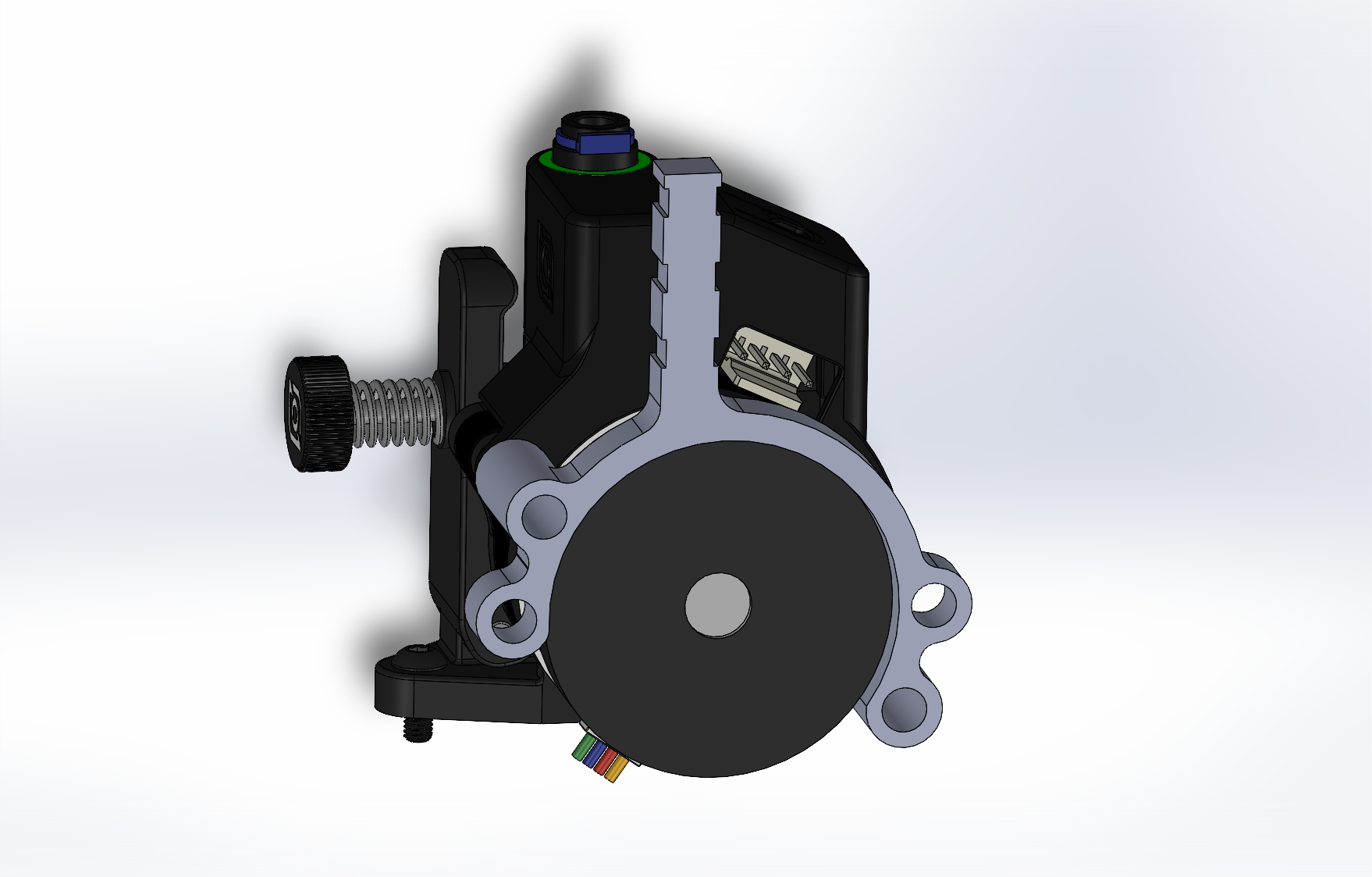 CAN EBB36 mount for the Orbiter V2 with a filament sensor