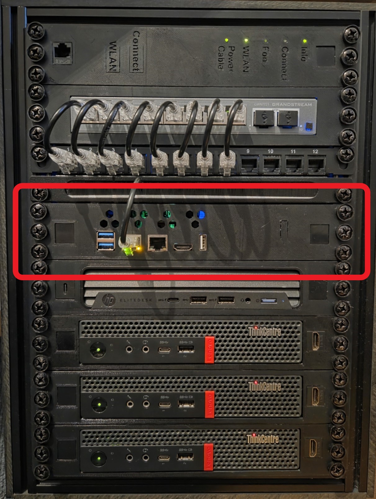 Turing Pi V2 10 inch Rackmount with Keystone slots