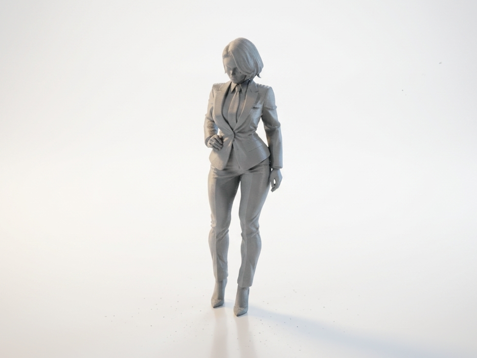 Office Babe Professional Woman Figurine 3D Printable