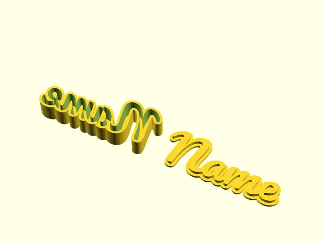 Mini neon sign