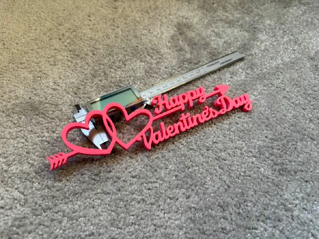 Happy Valentine’s Day Arrow Hearts Wall Decor – 3D Printable Romantic Sign