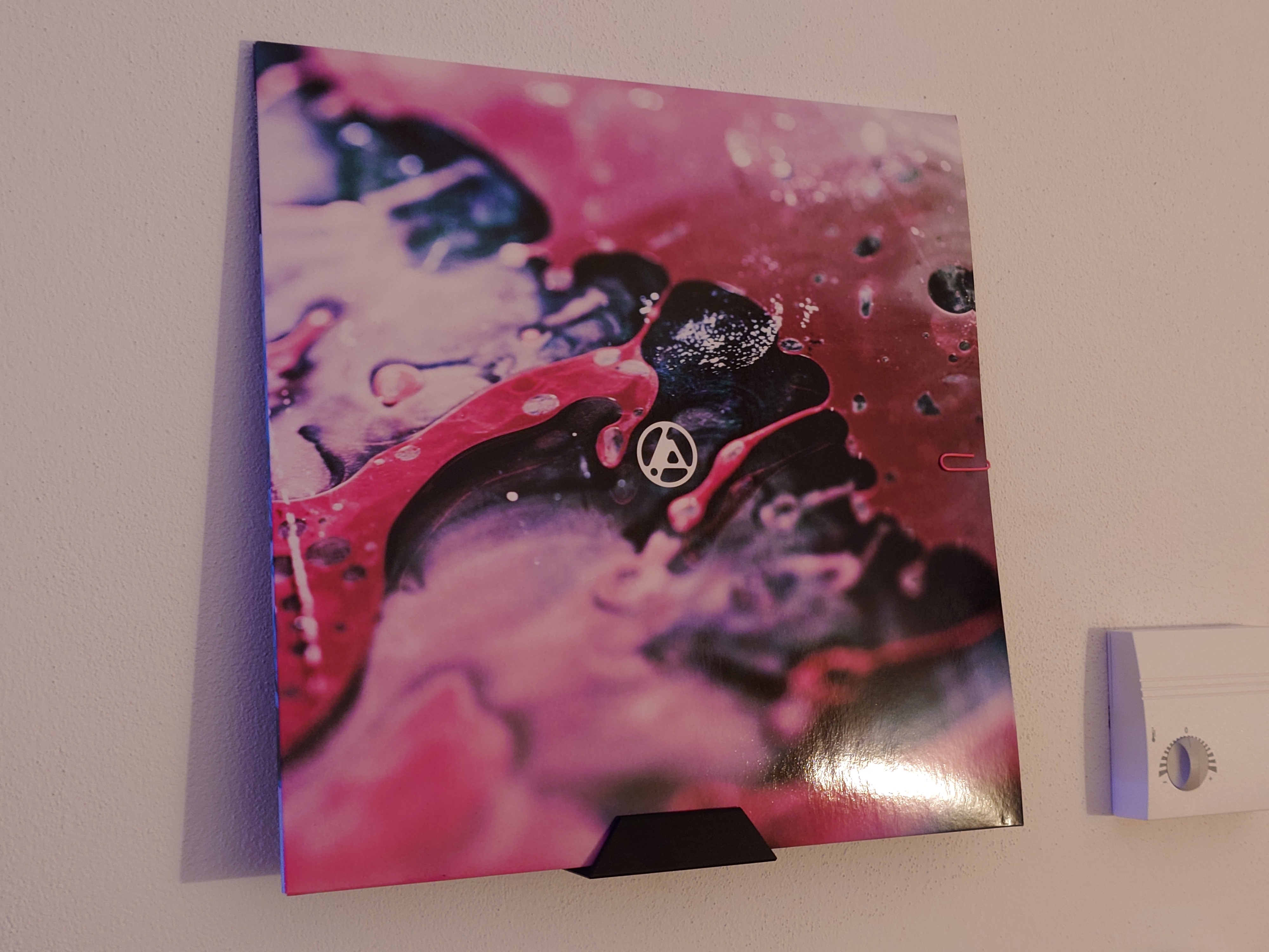 Vinyl record wall holder