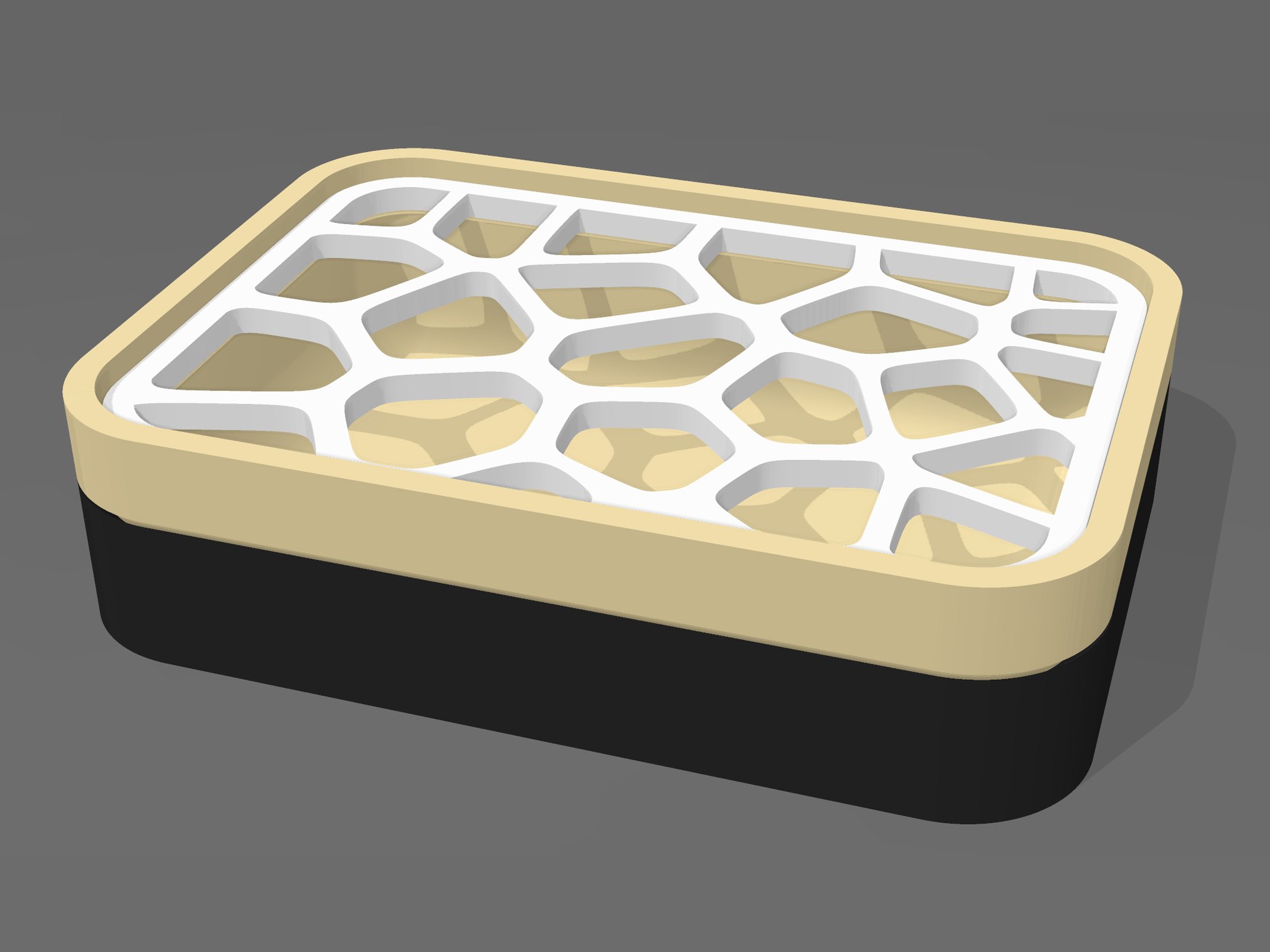 Voronoi Soap Dish (+detachable Wall Mount)