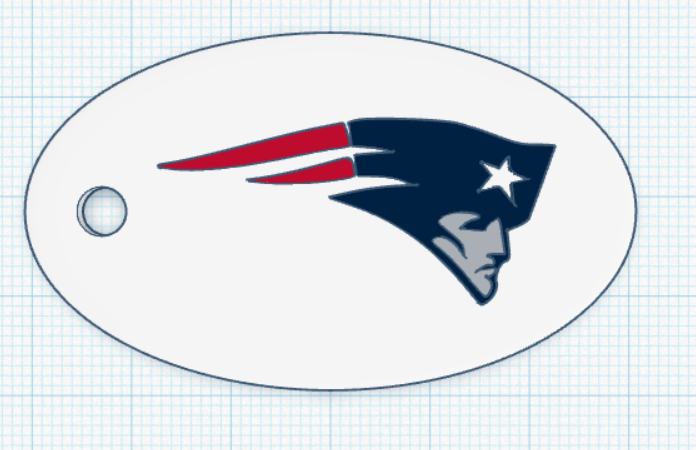 Patriots Keychain
