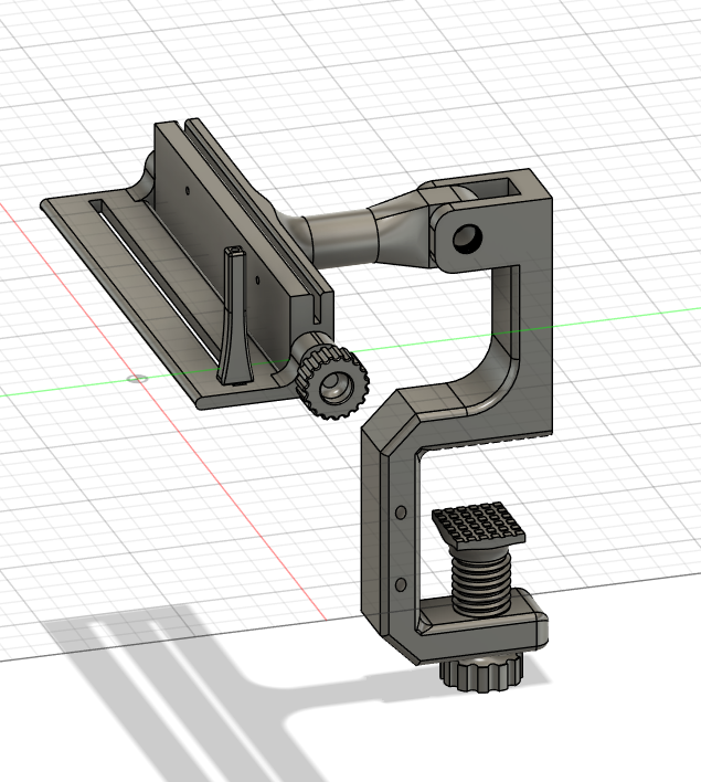 Miniatura 3 do modelo 3D Prototype board holder with adjustable arm