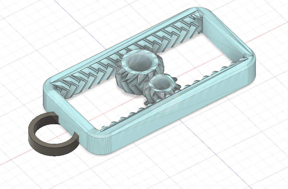 Rail Fidget Keychain