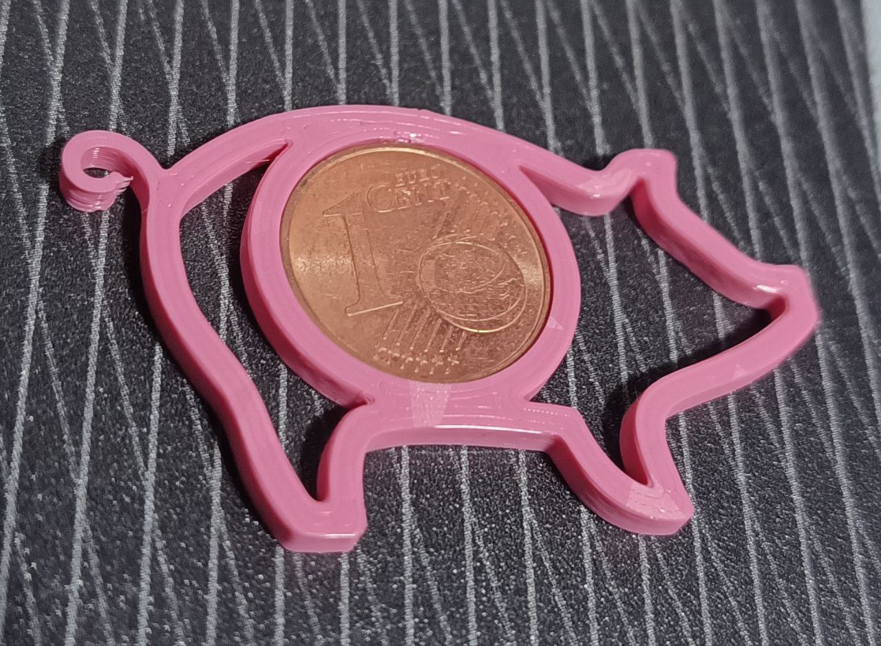 Lucky penny pig for New Year's / New Year's Eve - Glückspfennigschwein für Neujahr / Sylvester