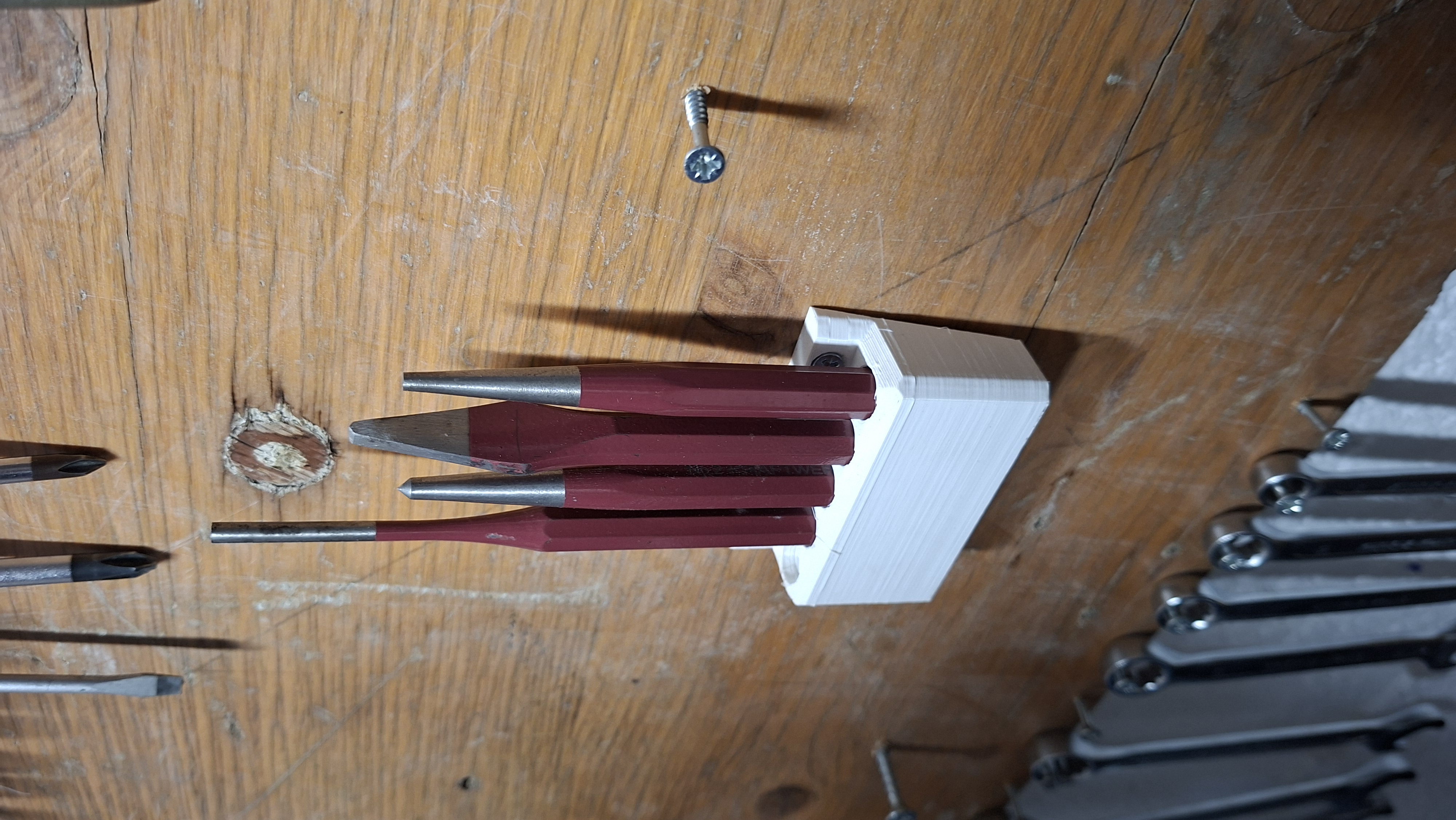 storage bracket chisel wall-mounted