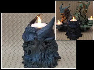 Krampus Head - Krampus LED tealight Collection