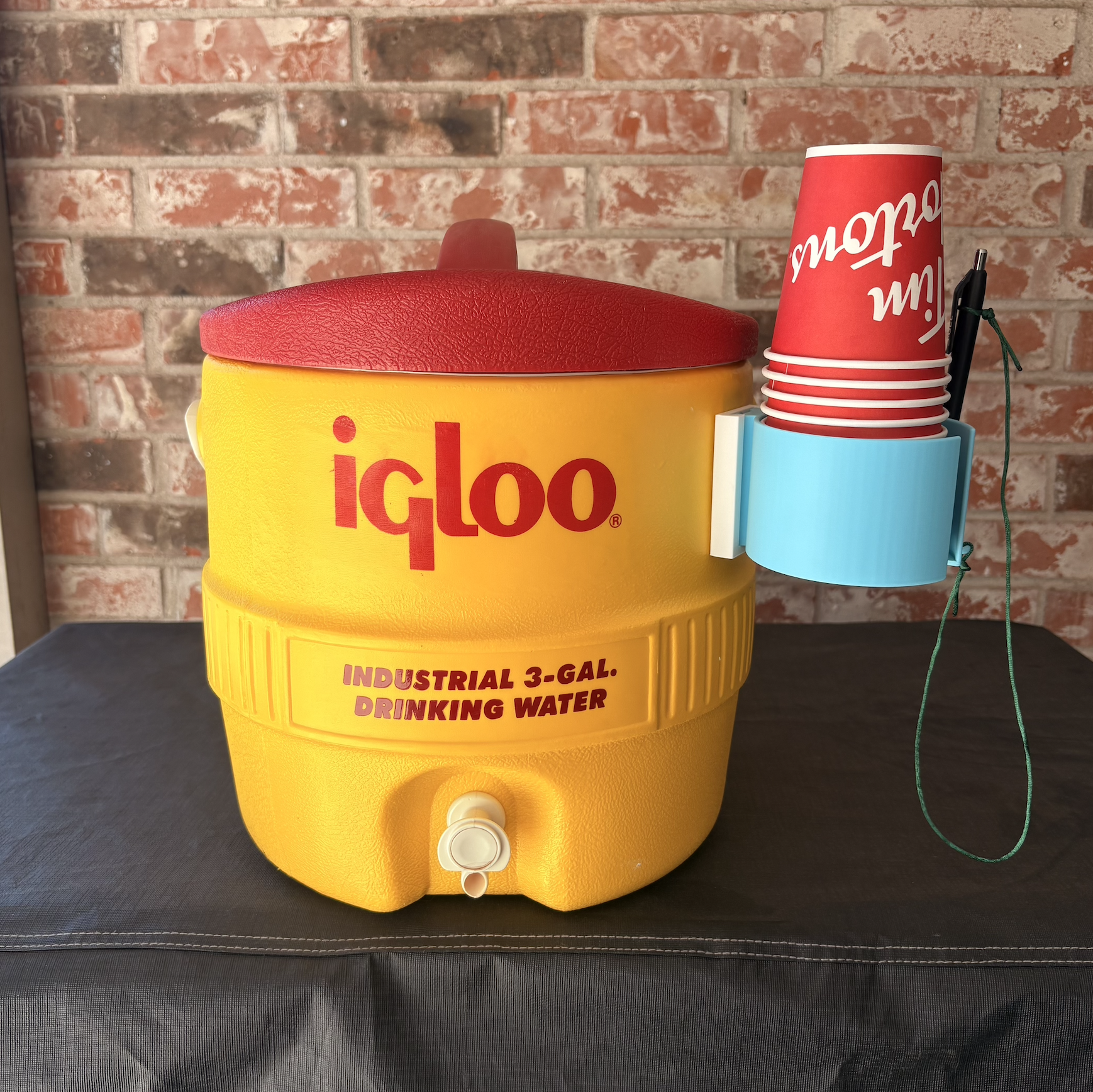 Cup Holder for Igloo Drink Cooler with Improved Bracket