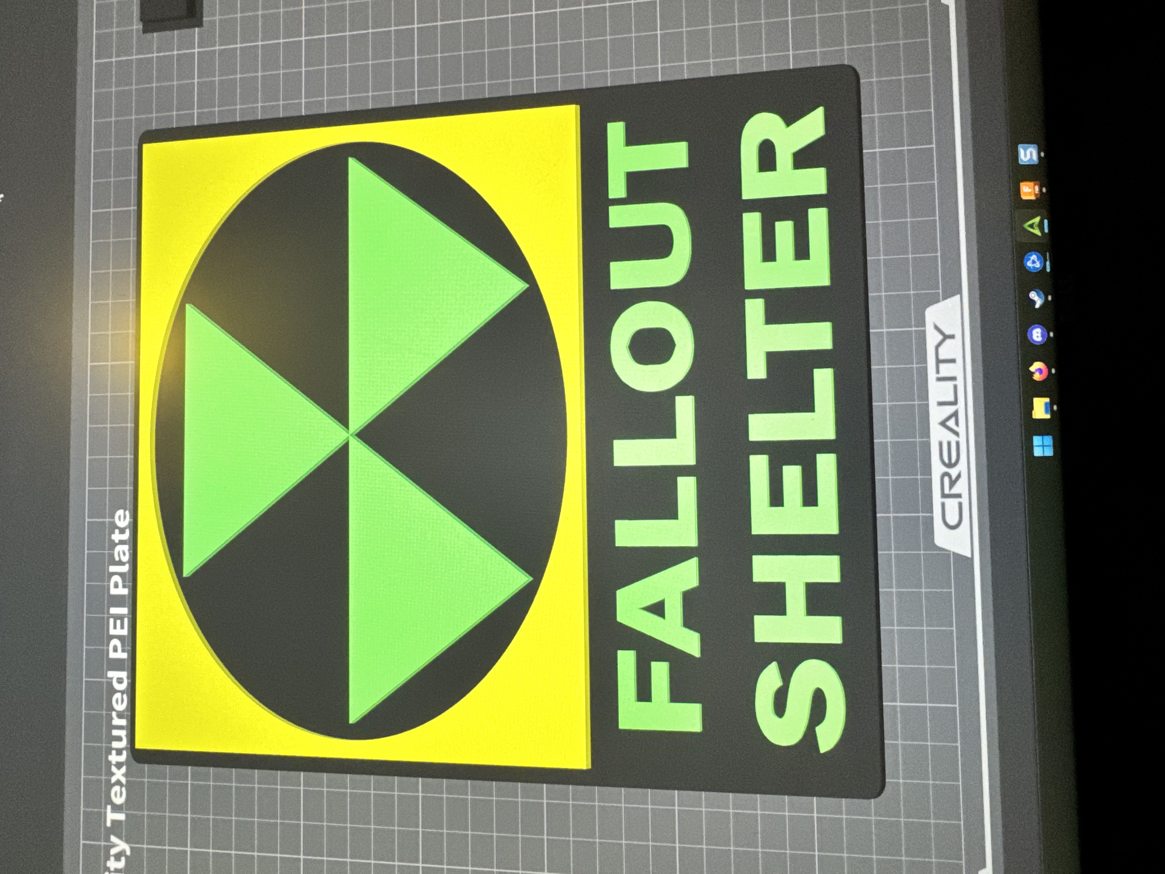 Fallout Shelter Sign – Multi-Color / Glow-Friendly