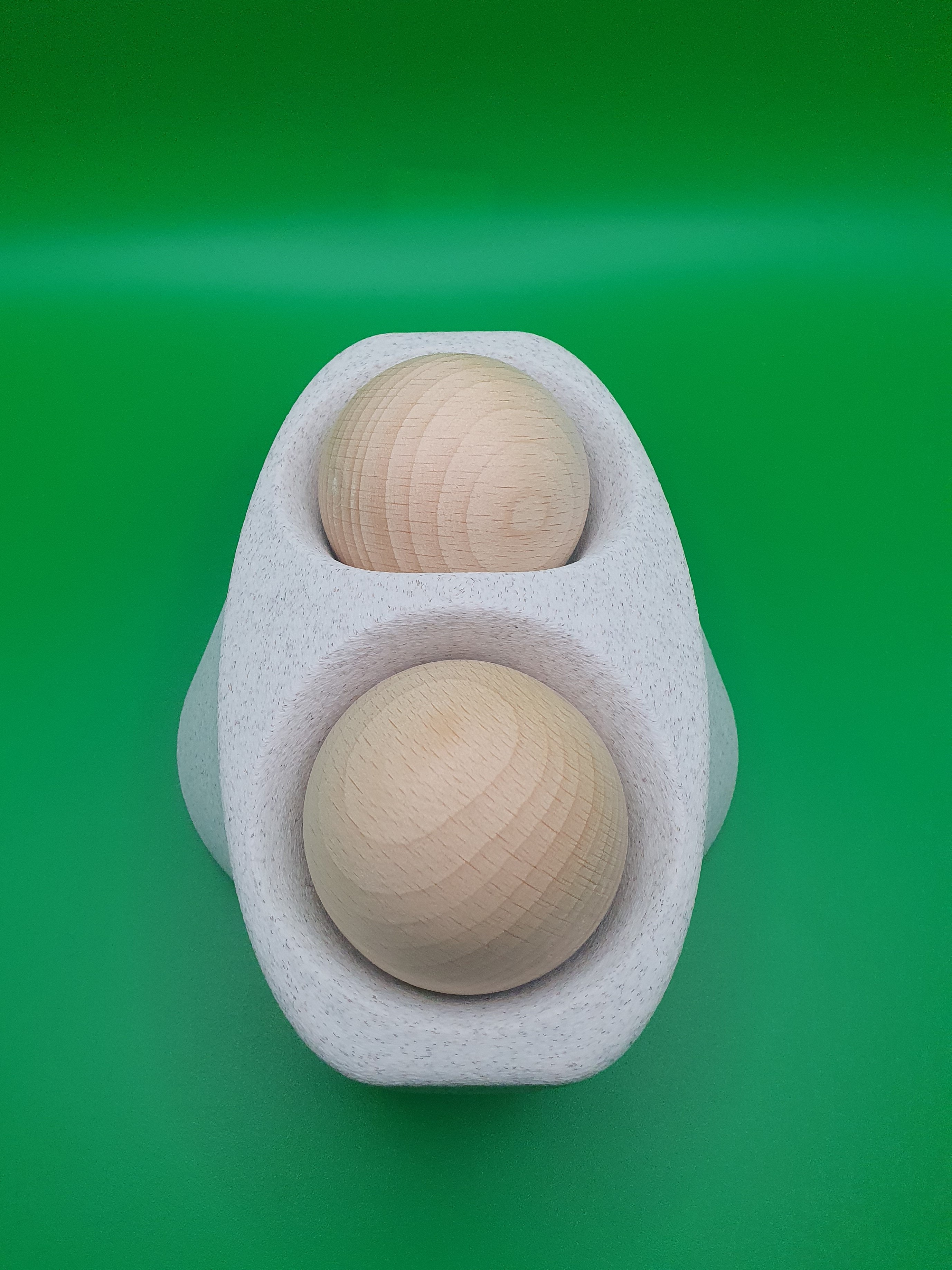 Marble-look boading ball bowl with magnetic lid 3D model by MRV