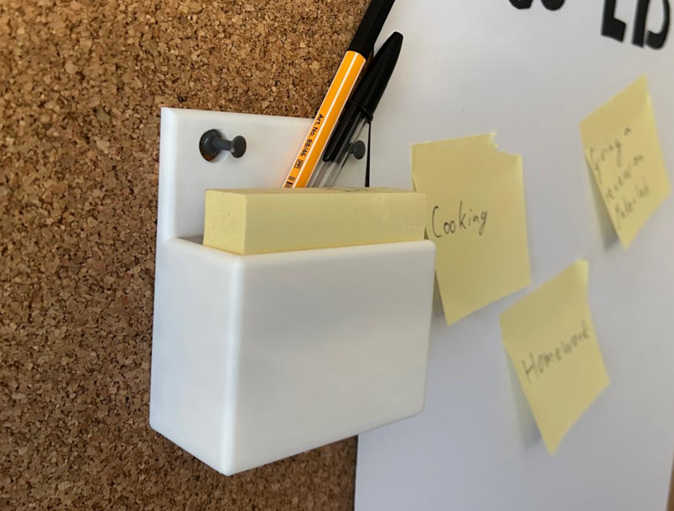 Support de notes adhésives pour tableau en liège
